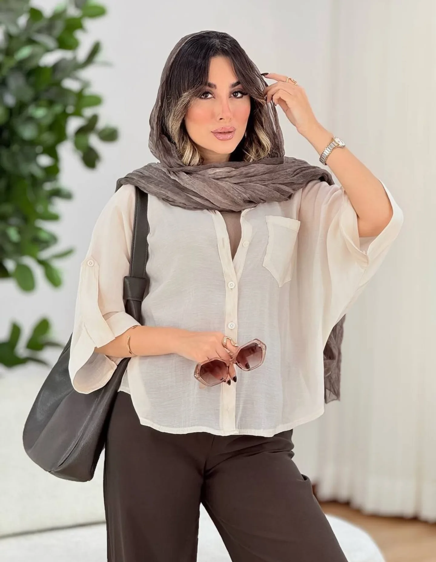 شومیز تک جیب شیشه ای | فروشگاه الاستایل